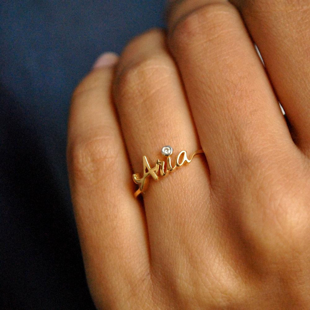 Rings | Name Ring (Golden) | Freeup